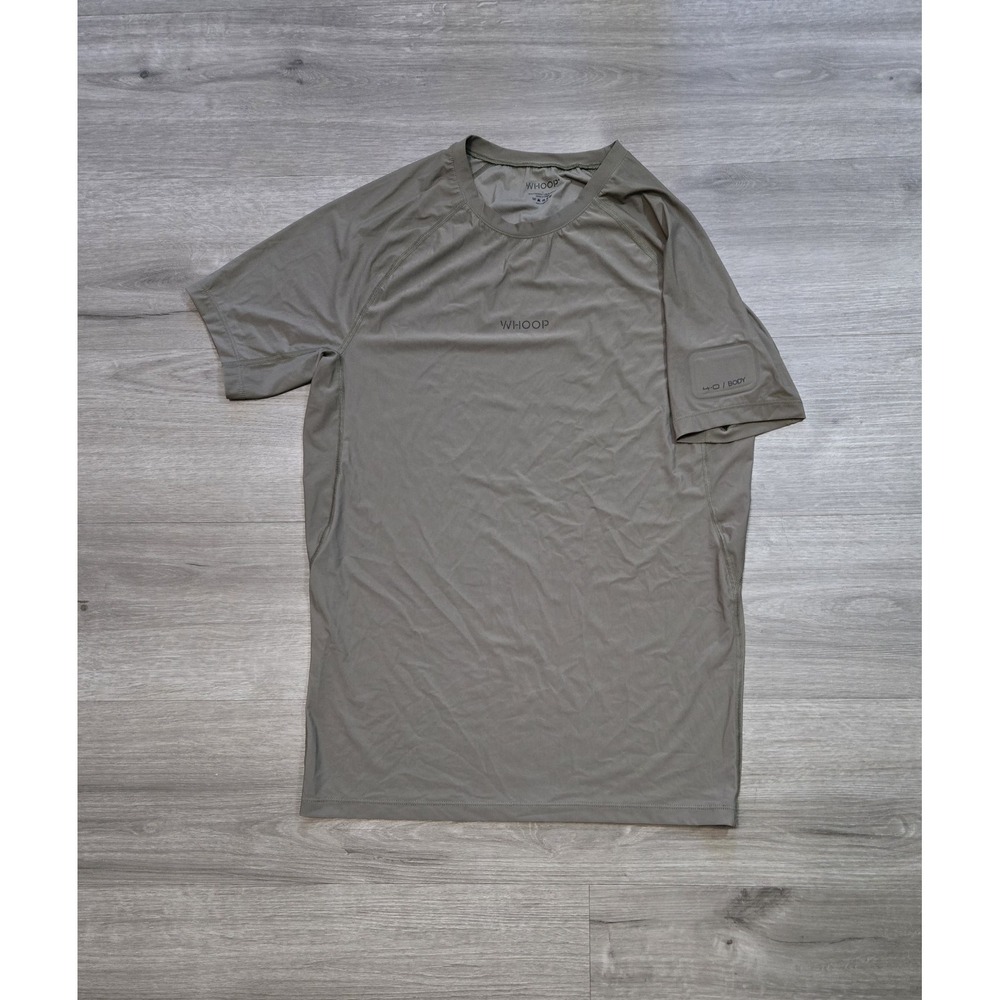 WHOOP 4.0 Any-Wear Compression Top Large Olive Short Sleeve T-Shirt